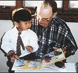 Adrian Opthof, with grandson Kyle. Adrian Opthof, with grandson Kyle.