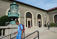 The historic Atlantic Street station post office in Stamford, CT.