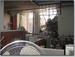 The Church Street Station was heavily damaged by the World Trade Center collapse.