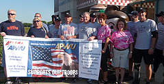 Members of the Champaign, IL Area Local welcomed the Wounded Warriors to Danville, IL. Members of the Champaign, IL Area Local welcomed the Wounded Warriors to Danville, IL.