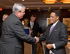 Postmaster General Honors  Burrus at the Bargaining Table's image