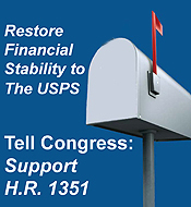 Union Praises House Bill  To Restore USPS Financial Stability's image