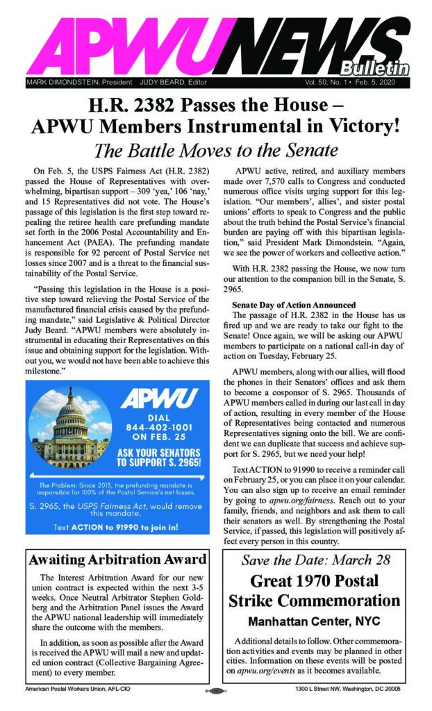 Feb. 2020 HR 2382 Passes House, 