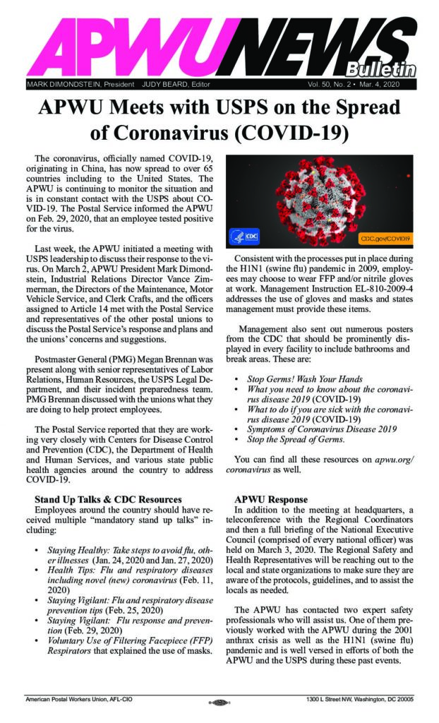 March 2020 Addressing COVID-19