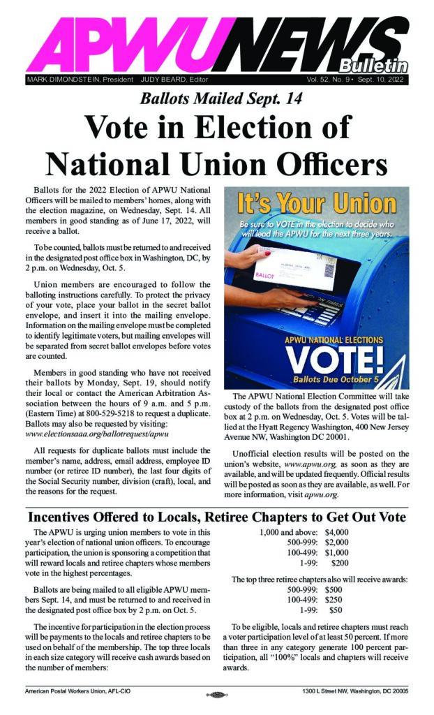 September 2022 Vote in Union Election
