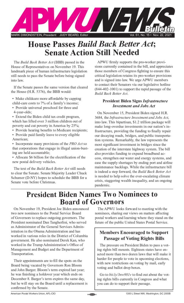 Nov. 2021 Infrastructure Bill