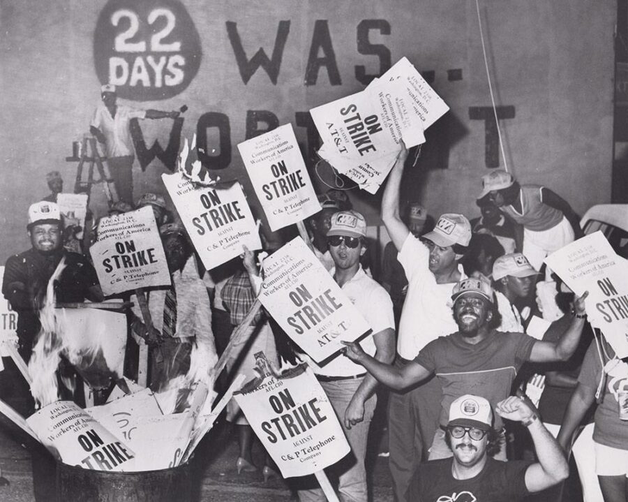 Labor History: Three Unions Successfully Strike AT&T; Solidarity Wins Newspaper Strike's image