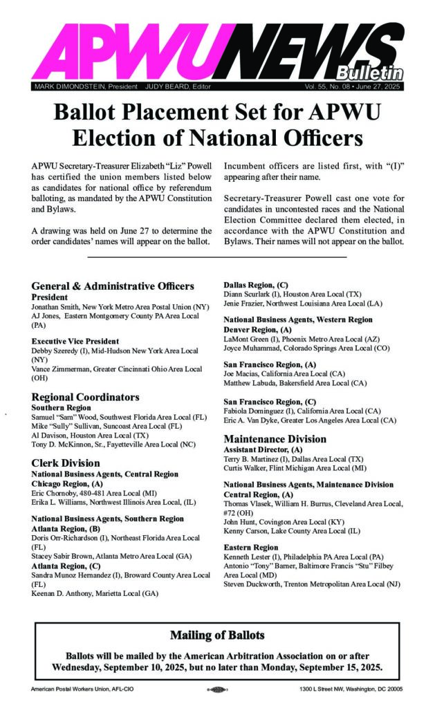 June 2025 Ballot Placement Officer Election (revised 07-01-2025)