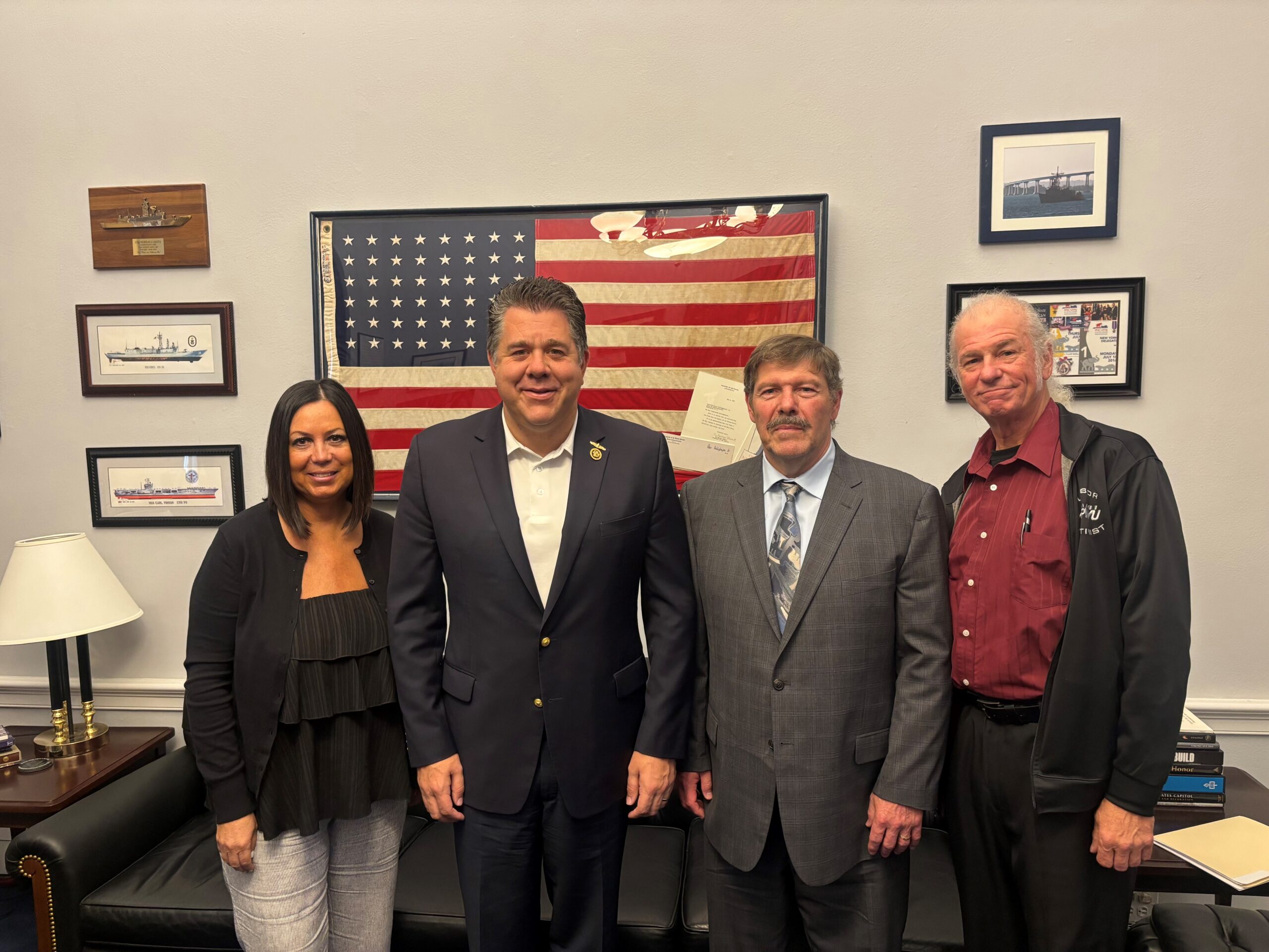 APWU members with Rep. LaLota (NY-01)