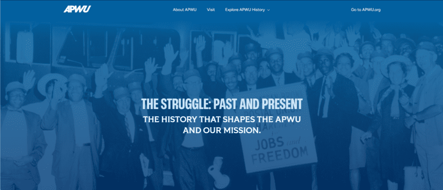 The American Postal Workers Union Launches Interactive Online History Center's image