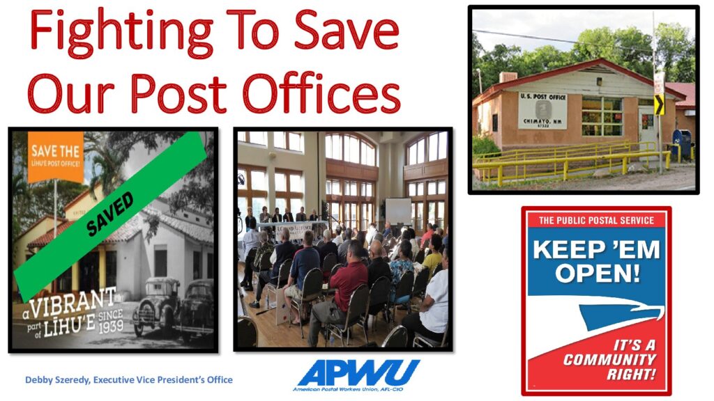Toolkit for Fighting Post Office Closures